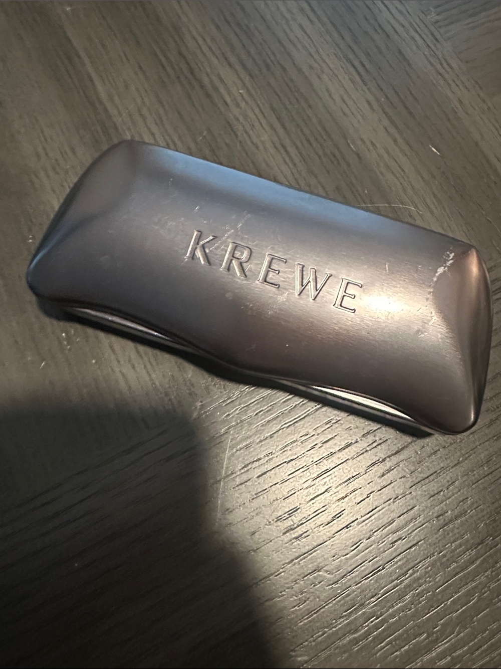 KREWE Hard Sunglasses Case in Dark Brown